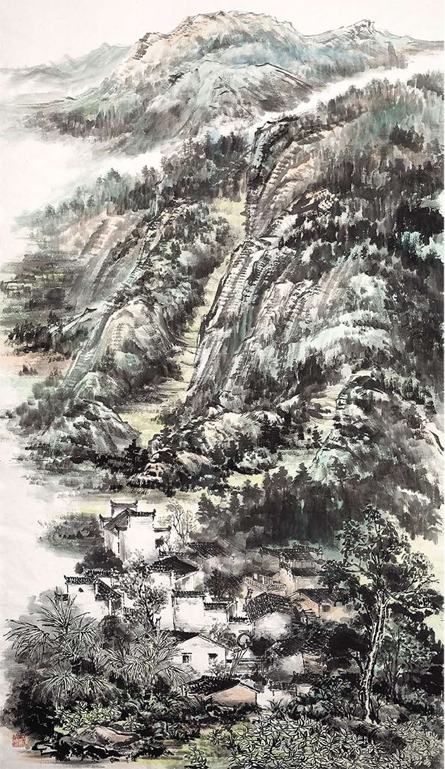 “伟大的中国书法与国画”展览参与者安娜•冬青国的作品被列入“盛世中国水墨作品”画集