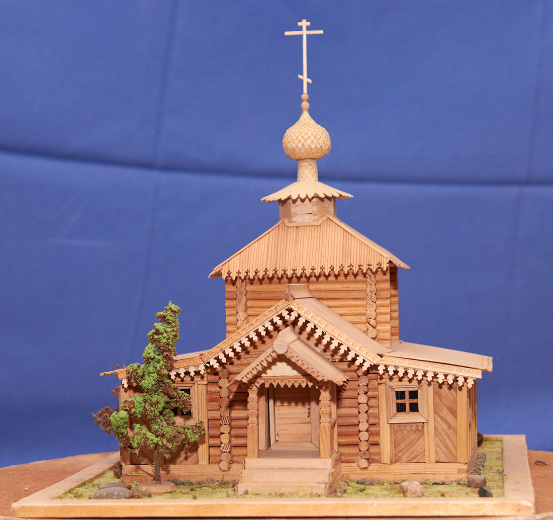 俄罗斯北方木制建筑模型被捐赠给俄罗斯私人博物馆协会