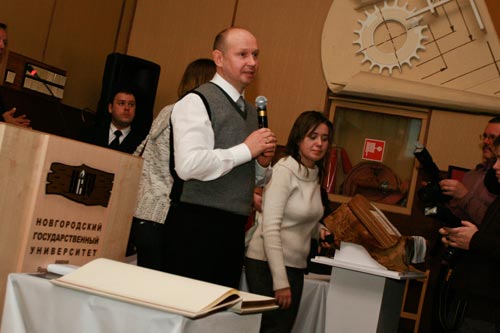 Presentation of the International Exhibition of Calligraphy in the Novgorod State University