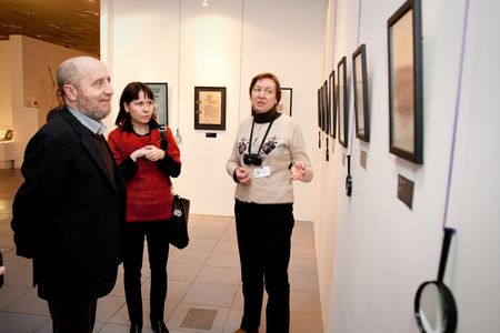 Guests from Veliky Novgorod visiting the Contemporary Museum of Calligraphy