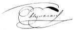 Подпись Императора Николая I