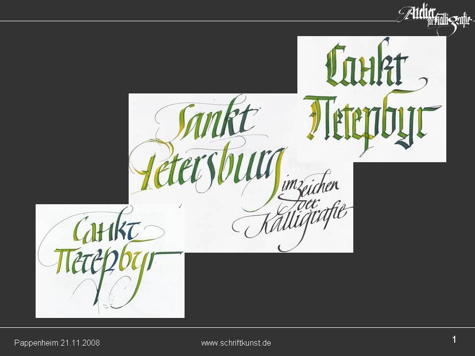 Presentation about the International Exhibition of Calligraphy by Hans Maierhofer